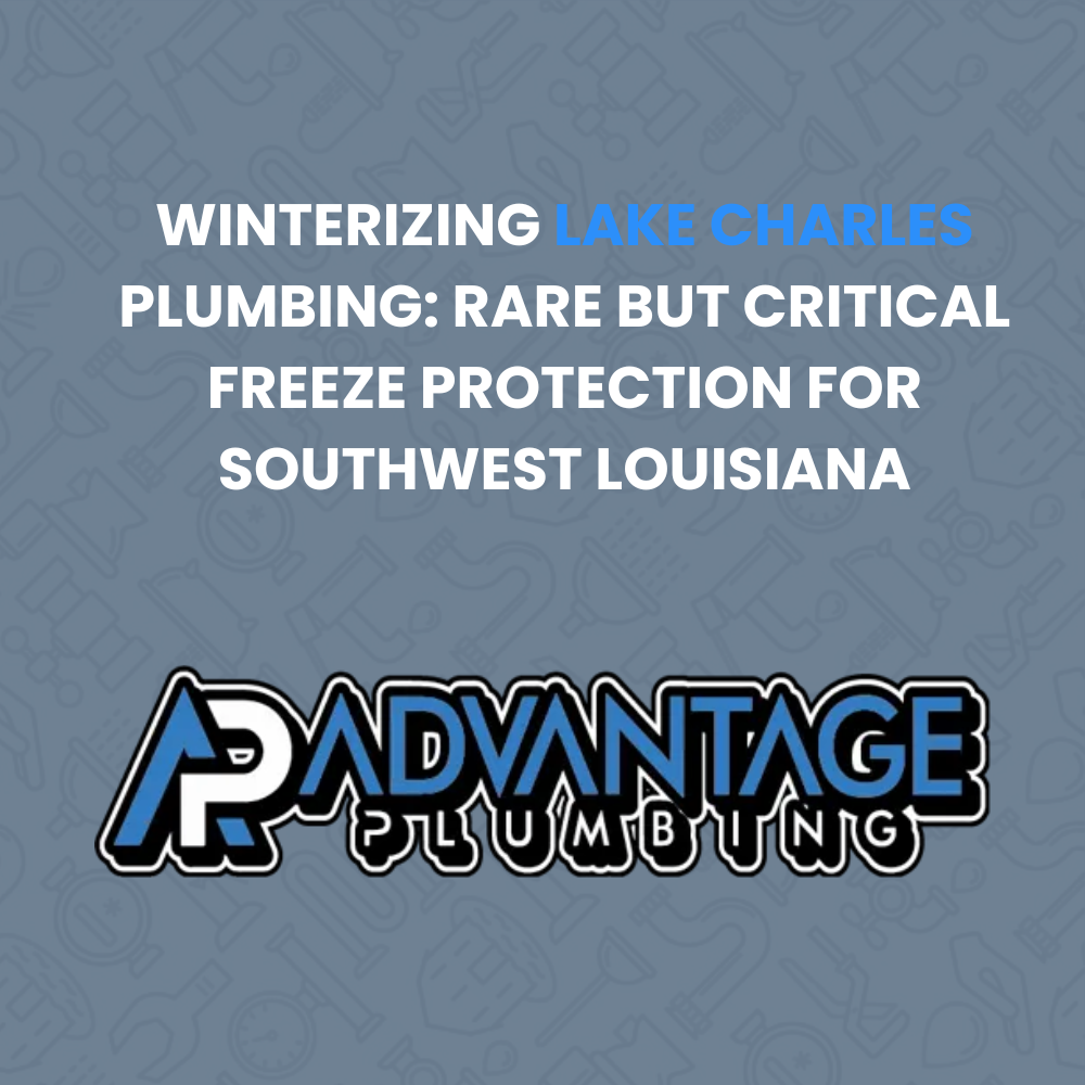 Lake Charles freeze protection winterizing plumbing Southwest Louisiana