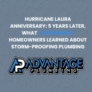 Lake Charles hurricane plumbing lessons storm damage