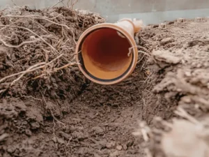 roots growing in sewer line Advantage Plumbing