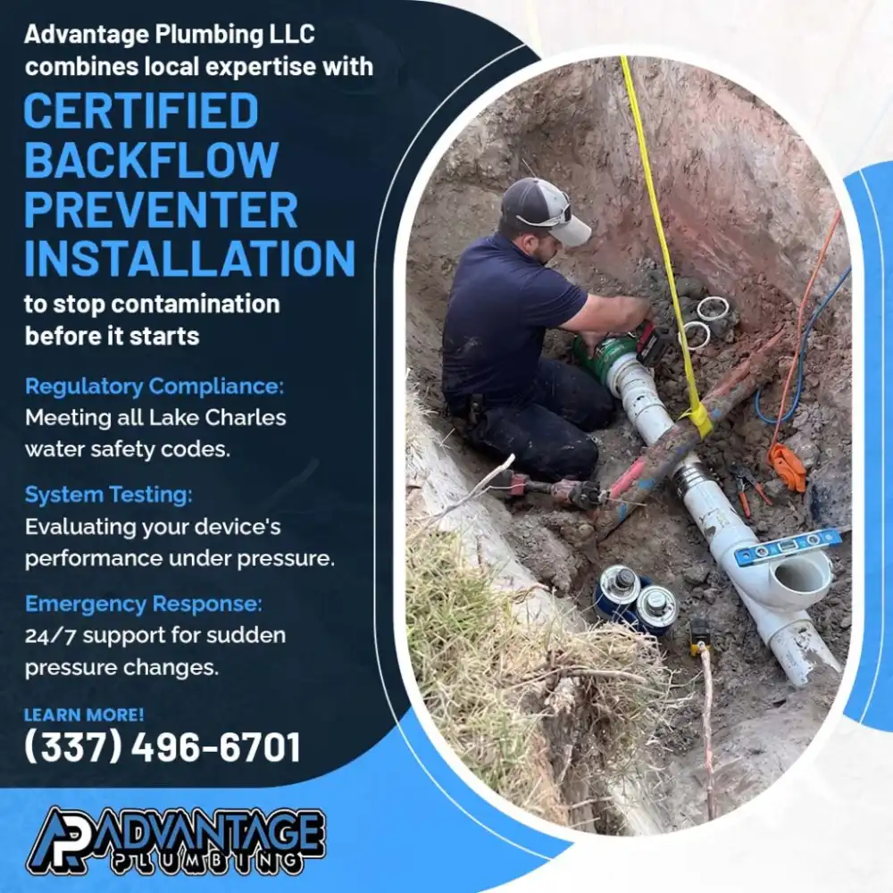 Lake Charles Backflow Preventer Installation 2 advantage plumbing certified backflow preventer installation lake charles