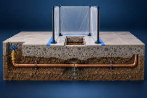 stay home during slab leak repair lake charles